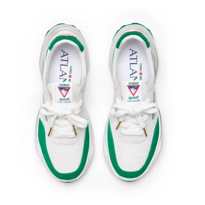Mens Atlantis White & Tennis Green Sneaker Mens Atlantis White & Tennis Green Sneaker
