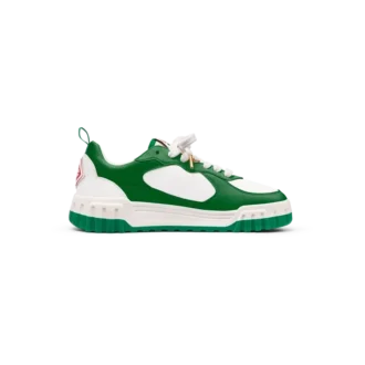 Womens Court Green & White Sneaker Womens Court Green & White Sneaker
