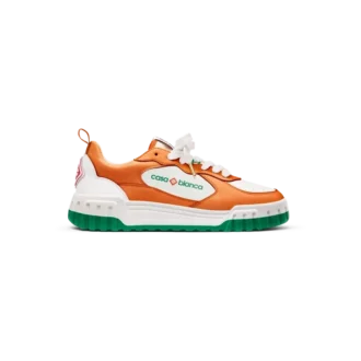 Mens Court Orange & White Sneaker