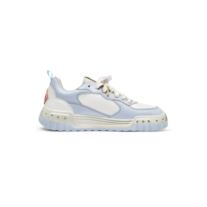 Mens Court White & Powder Blue Sneaker