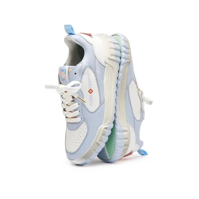 Mens Court White & Powder Blue Sneaker