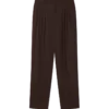 Wool Pleated Tailored Trousers