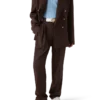 Wool Pleated Tailored Trousers