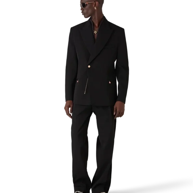Wool Double Breasted Jacket