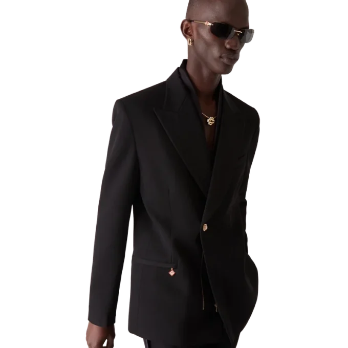 Wool Double Breasted Jacket