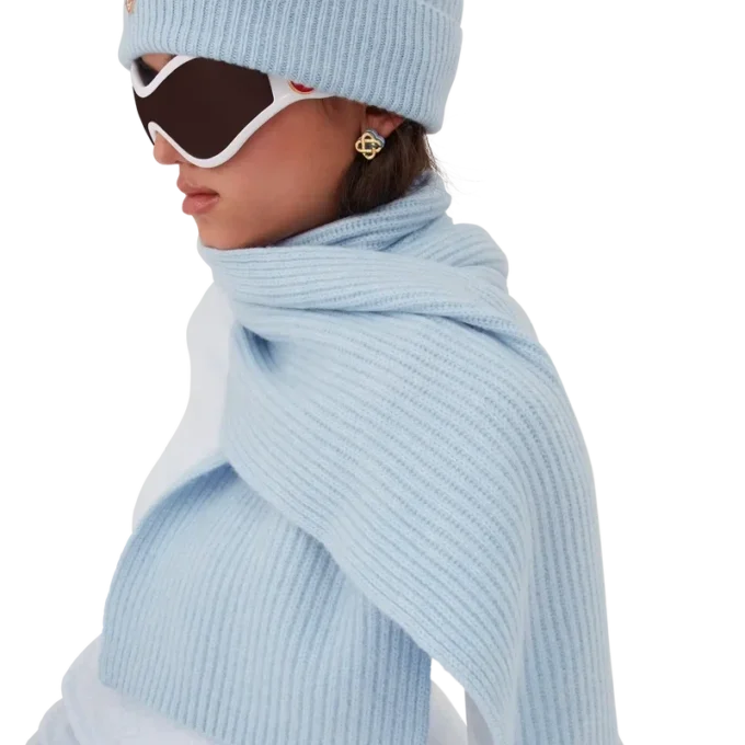 Wool Rib Ski Scarf Wool Rib Ski Scarf