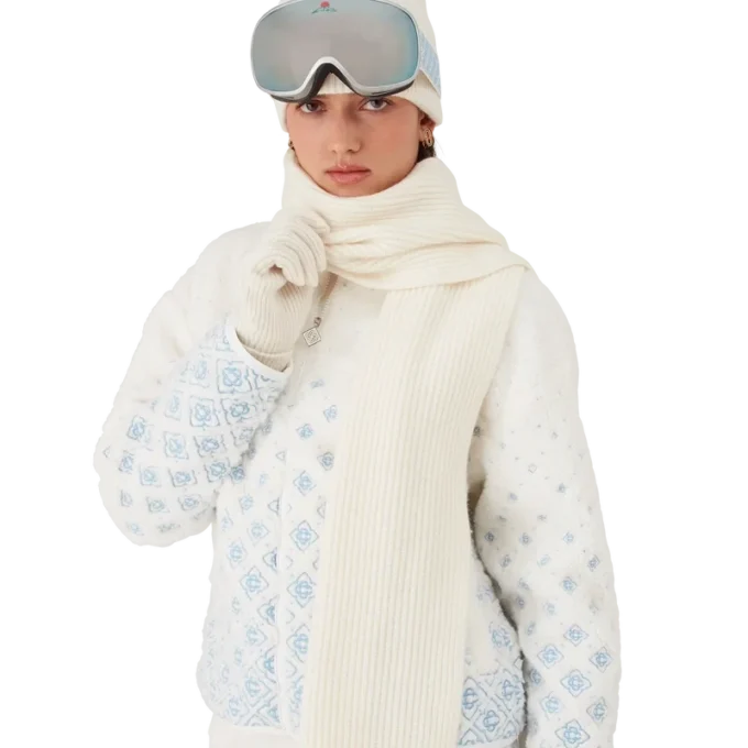 Wool Rib Ski Scarf