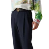 Wool Tailored Pleated Trousers