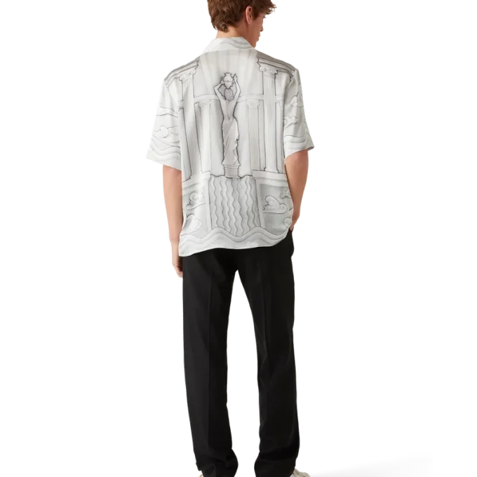 Sacred Stone Short Sleeve Silk Shirt